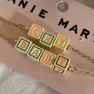 Melanie Martinez Cry Baby Alphabet Letter Toy Blocks Necklace Set Pop Music NEW - Picture 1 of 6