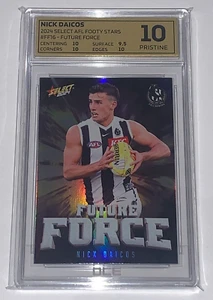 2024 Select Nick Daicos Future Force Insert - Collingwood Magpies Graded 10 - Foto 1 di 1