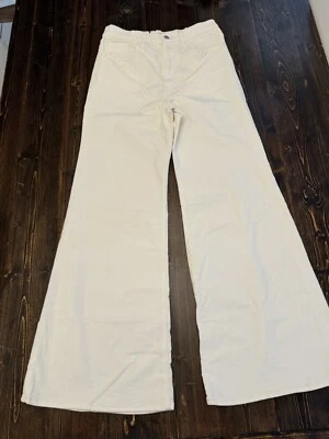 Pantalones de pana Levi’s Premium Ribcage Bell, blancos, tiro alto, 33x32, nuevos Foto 1 de 4