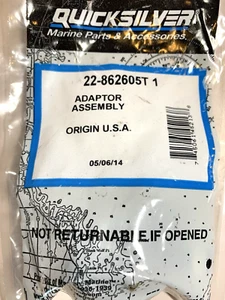 MERCURY QUICKSILVER 22-862605T1 ADAPTER ASSEMBLY $35 + FREE SHIPPING - Picture 1 of 5