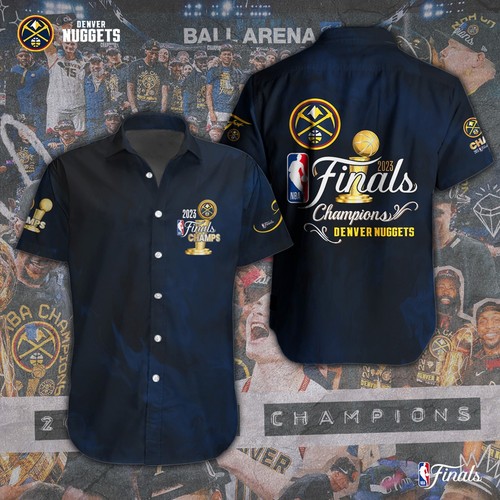 PALM ANGELS Denver Nuggets abito manica corta camicia hawaiana