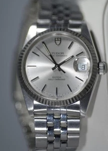 Rolex Tudor Prince Oyster Date Solid Gold Bezel 74034 Watch (34mm) - Nice Ex+! - Picture 1 of 11