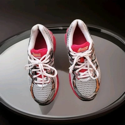 Zapatos para correr ligeros para mujer ASICS T451n D 7,5 blanco gris rosa Foto 1 de 4