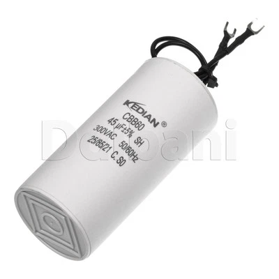 Japanese Spec 45UF 250VAC Motor Run Capacitor CBB60 45MFD 25/85/21 40X90MM - Image 1 of 3