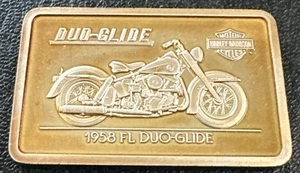 Lingote Harley Davidson Duo-Glide 1958 plata .999 1,4 oz [1588] - Imagen 1 de 6