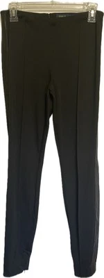 Polo Ralph Lauren Women's Ponte Pants Tuxedo Style Leather Trim Black Size S - Image 1 of 4