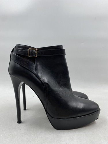 Burberry pompa a stiletto con plateau in pelle nera W 9 5