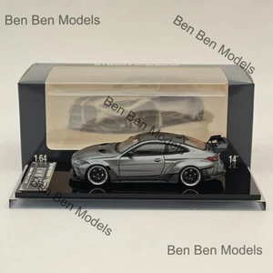 SW 1:64 BMW G82 M4 ADRO BODY KIT Coupe Sports Model Diecast Metal Car Gray - Picture 1 of 7
