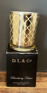 D.L. & Co Blackberry Nectar Soy Blended Candle 7 oz NEW IN BOX - Picture 1 of 2