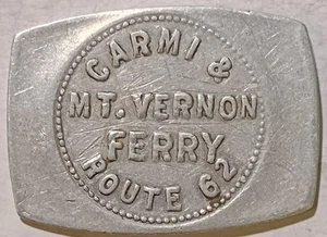 Dogtown, Illinois - Carmi & Mt. Vernon Ferry Route 62 Good 1 Way Car IL 220 F - Picture 1 of 2