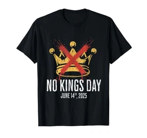No Kings Day Graphic Tee for Festivals and Events Unisex Comfortable Shirt - Picture 1 of 1