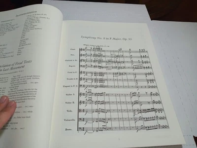 Symphonies No’s. 8 & 9 In Full Score Ludwig Van Beethoven Paperback - Image 1 of 3