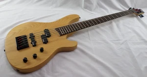 Basso Chitarra PJ Bass 5 Corde Jim Harley 24 Fret Precision Jazz Finitura Naturale - Foto 1 di 11