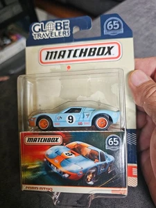 MATCHBOX 2017 Globe Travelers 65th Anniversary FORD GT40 GULF SEALED MOC VHTF - Picture 1 of 6