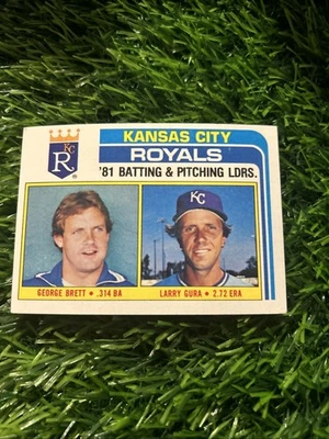 1982 Topps - Team Checklist George Brett, Larry Gura #96 Royals A94 - Image 1 of 2