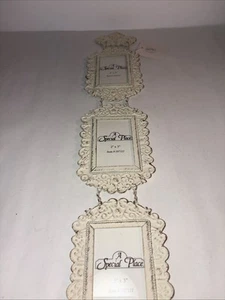 Vintage A Special Place Metal Triple Hanging Picture Frame Shabby Chic - Picture 1 of 9