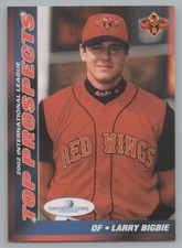 Larry Bigbie 2002 Choice International League Top Prospects 