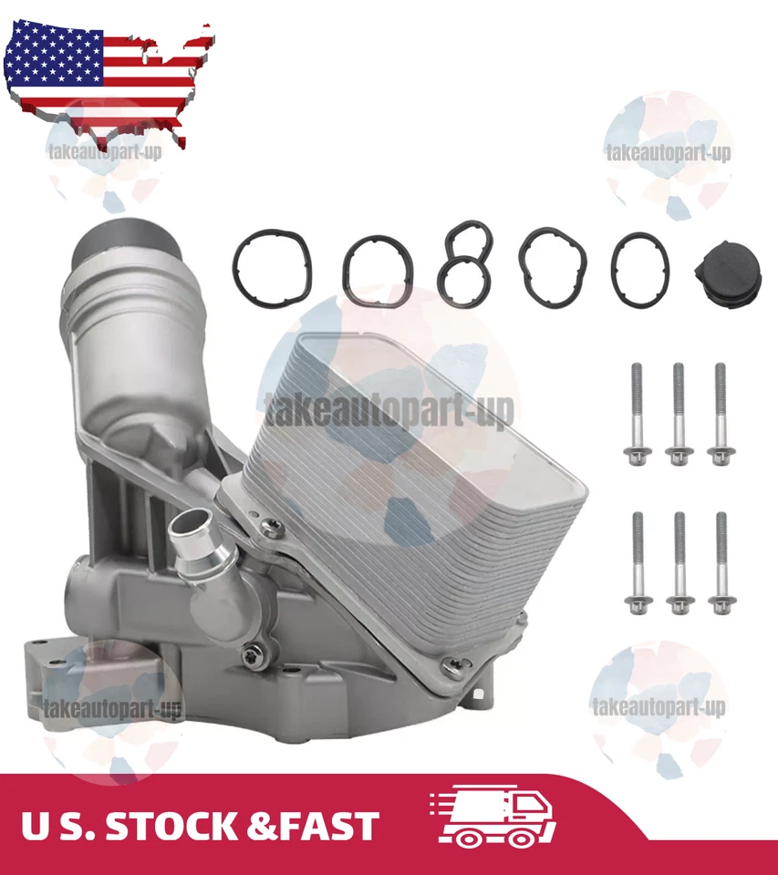 Engine Cooler Oil Filter Housing for BMW X6 X5 X4 X3 2018-2023 L6 3.0L New - Image 1 of 4