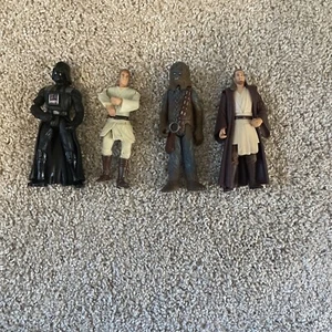 Star Wars Figuren 4 Stück Hasbro 4 Zoll Spielzeug 1998 1999 - Bild 1 von 4