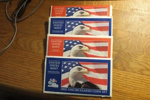 Two Sets of 2003 US Mint Uncirculated Coin Sets - Picture 1 of 2