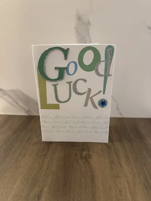 Tarjeta de buena suerte Second Nature con detalle brillante Foto 1 de 2