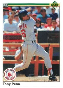 1990 Upper Deck Baseball Tony Pena Boston Red Sox #748 - Picture 1 of 2
