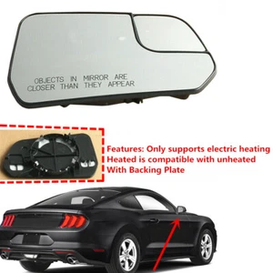 Electric heating Passenger Side Wing Mirror Glass Fit For Ford Mustang 2015-2020 - Imagen 1 de 6