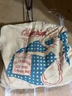 Vintage Champion Stay Open Clothes Pin Bag  Wooden Clothespins Bag & Pins