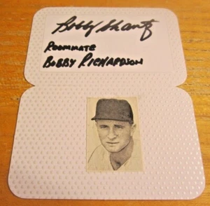 Bobby Shantz Autographed Signed 3.5X4.5 Table Card MLB Baseball New York Yankees - Picture 1 of 2