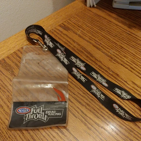 NHRA FULL THROTTLE Vintage Original National Hot Rod Ass. Winston Ticket Holder Cover