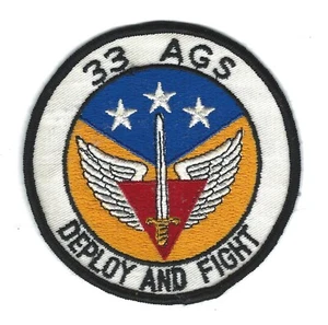 70's-80's 33rd AGS 'DEPLOY AND FIGHT'  patch - Picture 1 of 2