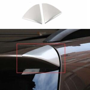 2PCS 11-17 18 Fit For VW Touareg Rear Boot Spoiler Wing Flap Silver Steel