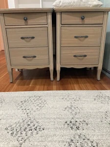 Queen bed with matching side tables – French provincial style, like new! - Picture 1 of 2