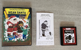 MEAN SANTA Atari 2600 videogame cartridge VCS video computer system game and box