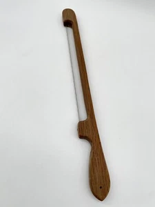 Bread Knife Bow Saw Slicer Serrated Handcrafted Wood Fiddle Sourdough Loaf Tool - Picture 1 of 8