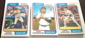 33 2023 Topps Heritage Marlins Rookie Lot 11x Groshans 10 Encarnacion 9 Burdick - Bild 1 von 1