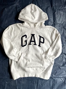 Gap Teen Size 12 WHITE Pullover  Hoodie UNISEX - Picture 1 of 3
