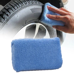 Car Waxing Polish Sponge Applicator Microfiber Foam Detailing Pads Wash NEW ET - Picture 1 of 11