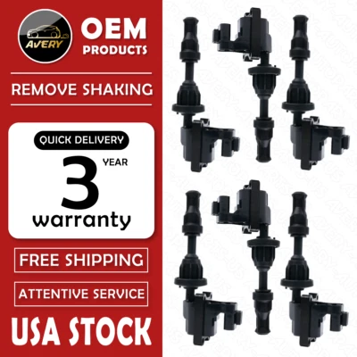 ✅OEM 6 Ignition Coil for 3.0L 1993-1997 INFINITI J30 1990-96 Nissan 300ZX UF132 Foto 1 de 4