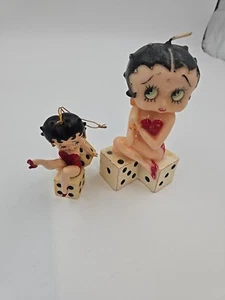 Betty Boop Christmas Ornament And Candle Vintage Collectable - Picture 1 of 18
