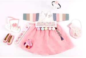 Koreanische Kleidung Hanbok für Babys ersten Geburtstag (Dolbok) - Bild 1 von 5