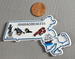 Massachusetts Kühlschrankmagnet - Touristensouvenir USA - Bild 1 von 2
