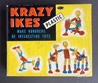 Vintage KRAZY IKES ~1950s Plastic Building Toy / Toys in Box - Whitman Co