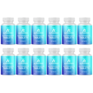 Alpha Max Tablets, Alpha Max Advanced Formula Wellness Support - 12 Bottles - Picture 1 of 7