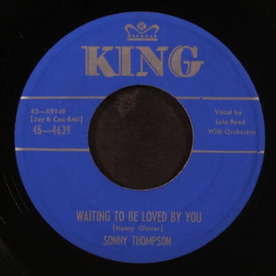 SONNY THOMPSON & LULA REED: waiting to be loved by you / low flame KING 7" - Image 1 of 2