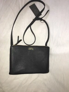 Vince Camuto Amira Crossbody Bag Leather Black NEW - Picture 1 of 6