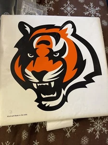 Cincinnati Bengals Tiger Face STADIUM SEAT CUSHION w/ Handle Padded Bleacher New - Picture 1 of 8