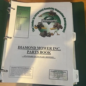 DIAMOND MOWERS IMPLEMENT ASSEMBLIES PARTS MANUAL BOOK CATALOG - Picture 1 of 13