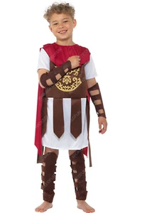 Children Roman General Emperitor Fancy Dress Toga Soldier Costume Book Week - Picture 1 of 1