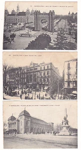 CPA BARCELONA 3 Cartes 1912 - Bild 1 von 1